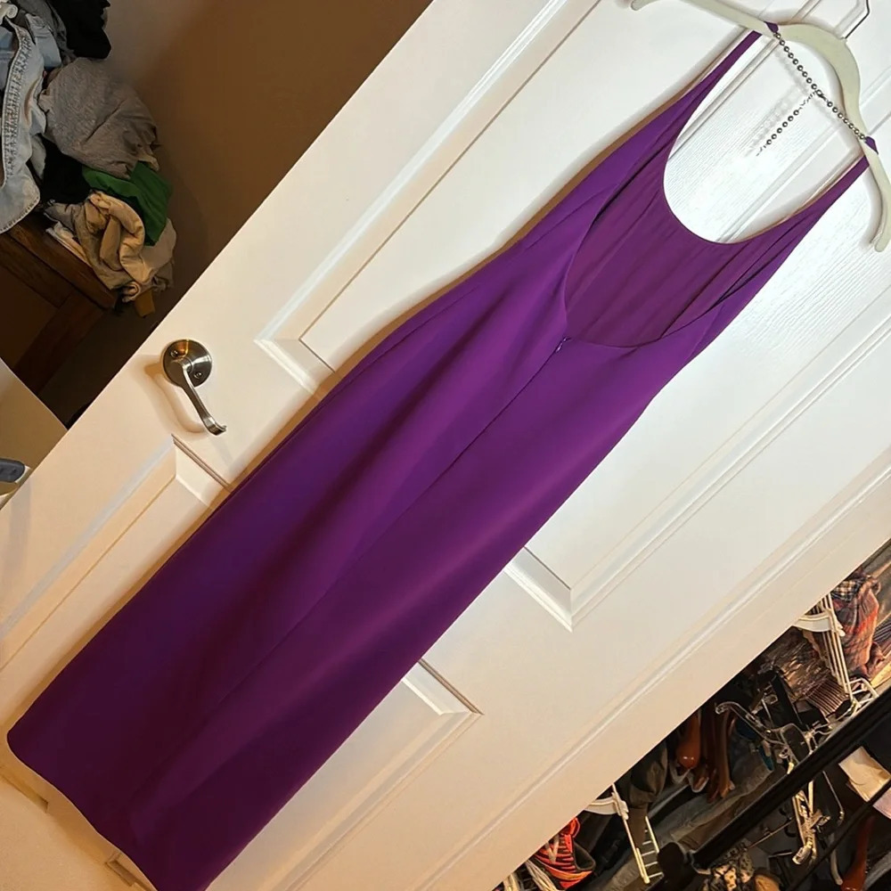 Perfect condition The Attico Corine Side Slit Gown size 38IT/0-2 US in purple - Picture 5 of 9